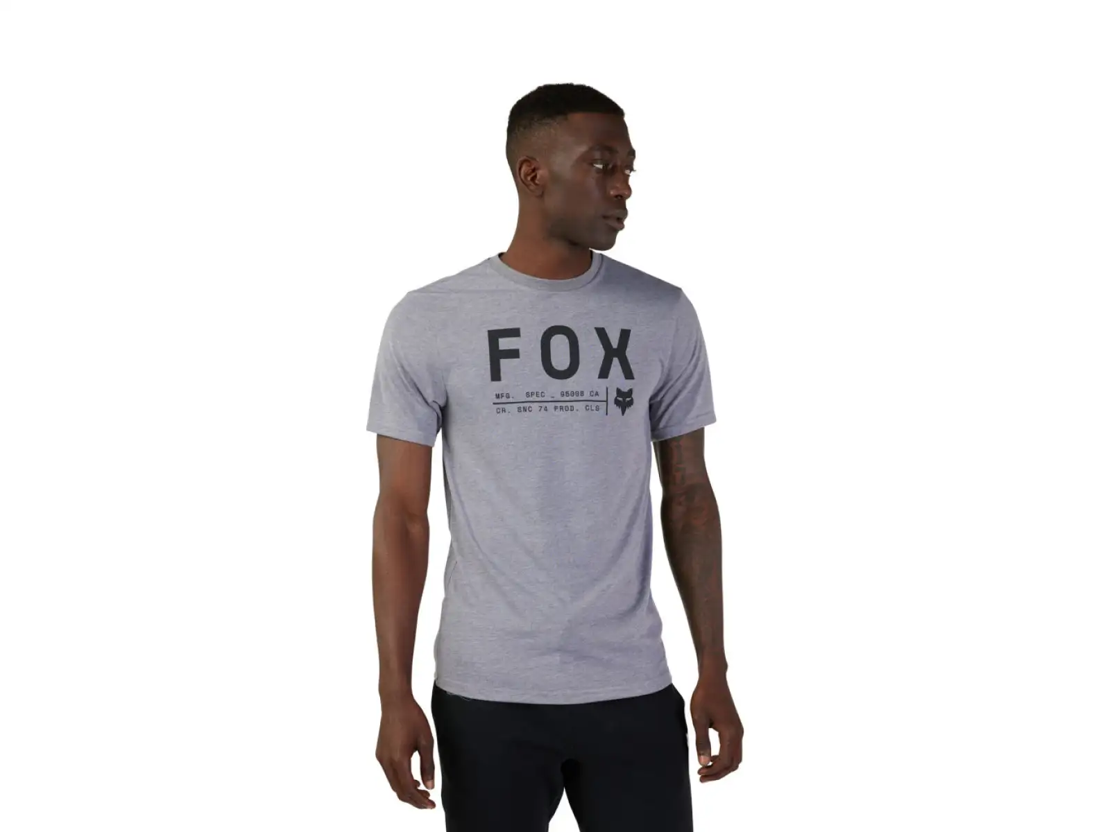 Fox Non Stop men's T-shirt short sleeve Heather Graphite