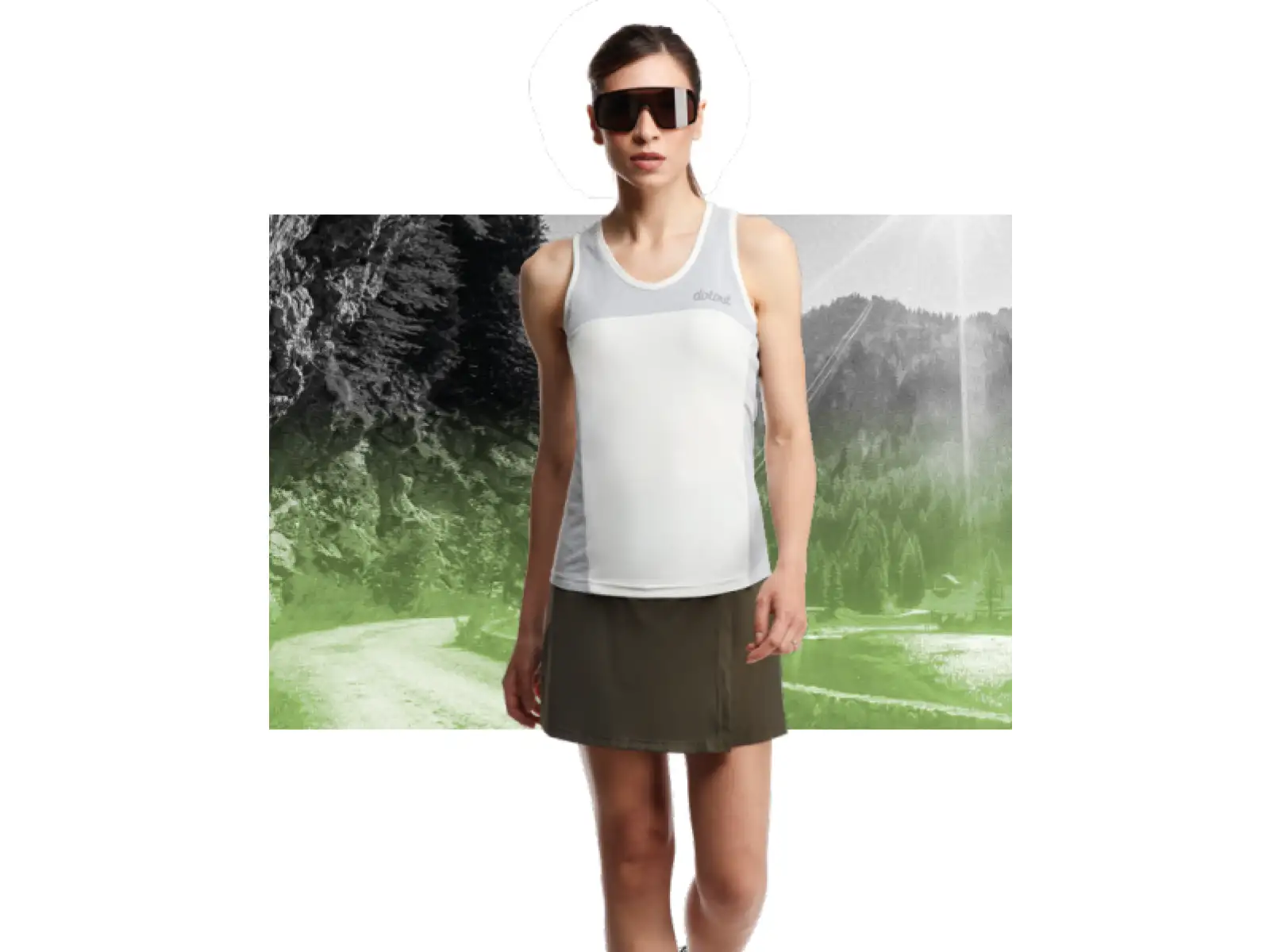 Dotout Stone women's sleeveless jersey Cream