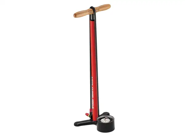 Lezyne Steel Floor Drive workshop pump red