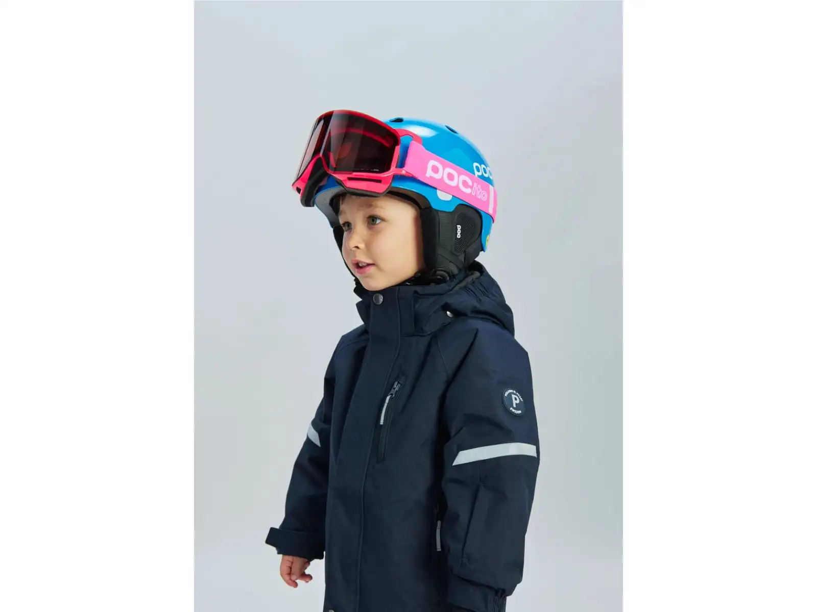 POC POCito Nexal kids ski goggles Fluorescent Pink/Partly Sunny Light Orange