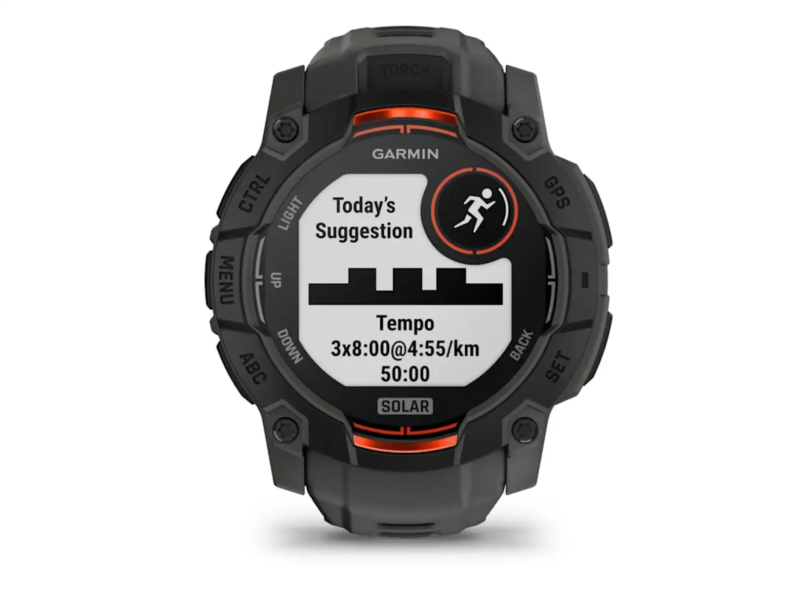 Garmin Instinct 3 Solar 50 mm smart watch Black/Charcoal strap