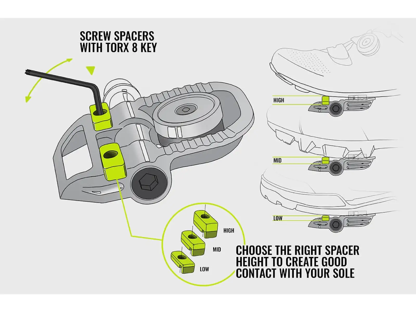 Magped Gravel magnetic pedals with steel axle black