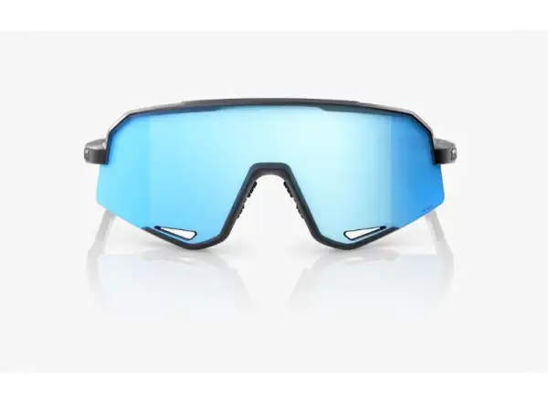 100% Slendale Matte Black/HiPER Blue Multilayer Mirror Sunglasses