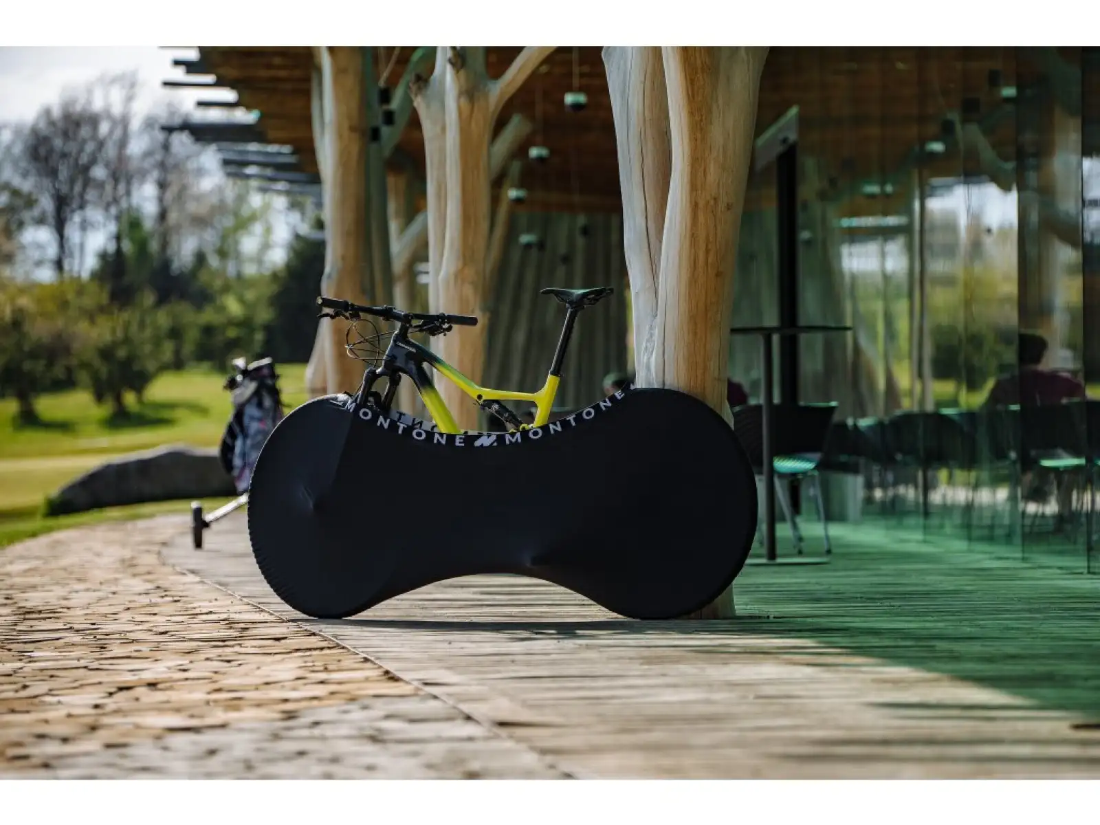 Montone bike mKayak 2.0 bike cover for indoor use black/white