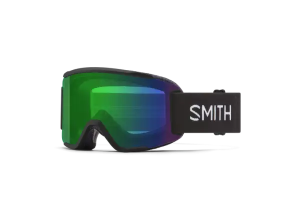 Smith Squad S ski goggles Black / ChromaPop Everyday Green Mirror + Clear