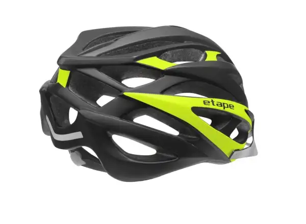 Etape Magnum cycling helmet black/yellow fluo matte