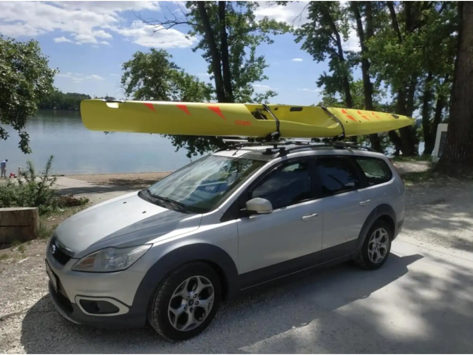 TreeFrog adapter roof rack for kayak