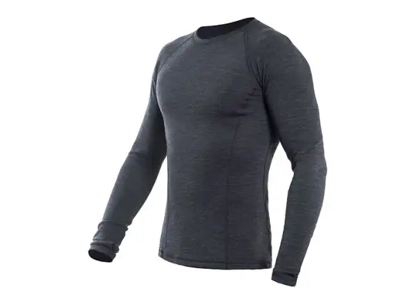 Sensor Merino Bold men's shirt long sleeve Anthracite Gray