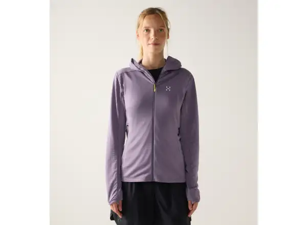 Haglöfs L.I.M Mid Multi Hood women's hooded sweatshirt Purple Fog