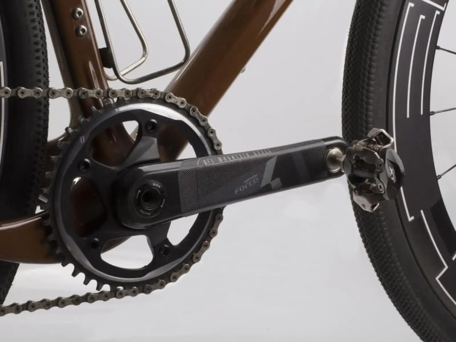 All Mountain Style protective decals for cranks Clear/Silver