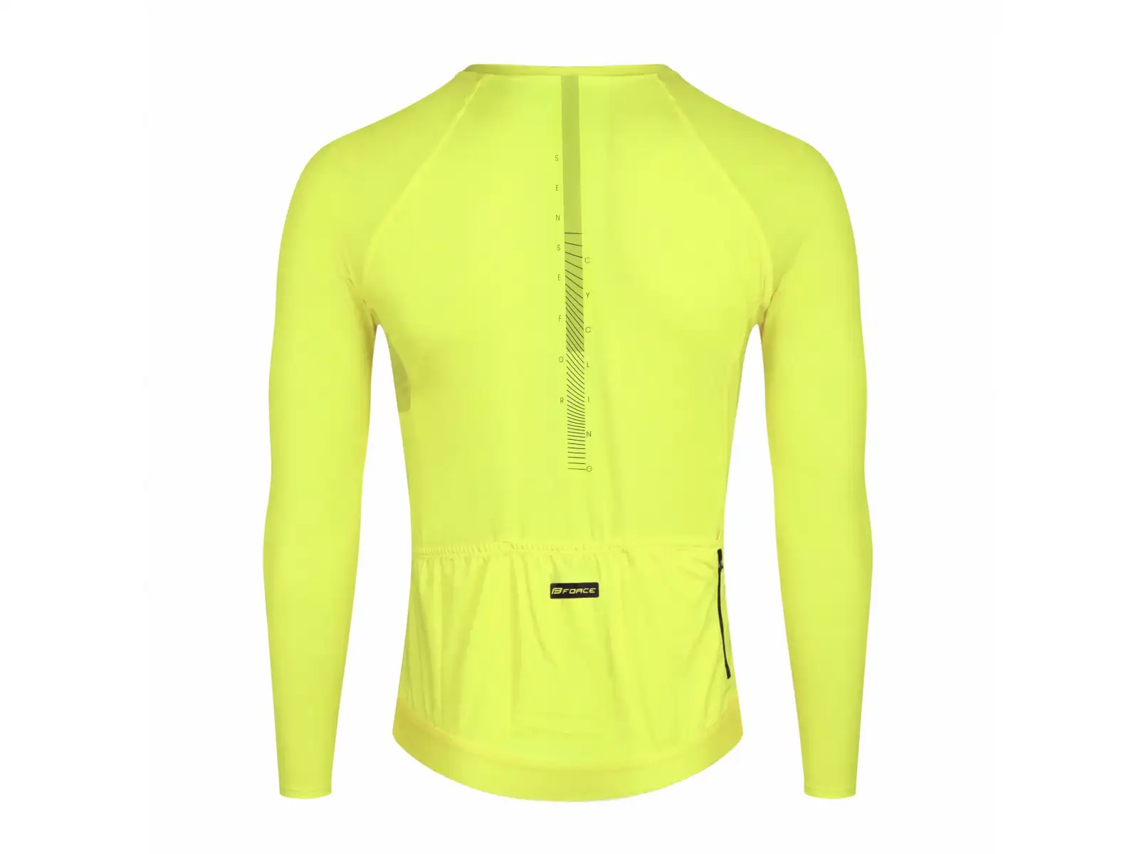 Force Sway cycling jersey long sleeve fluo