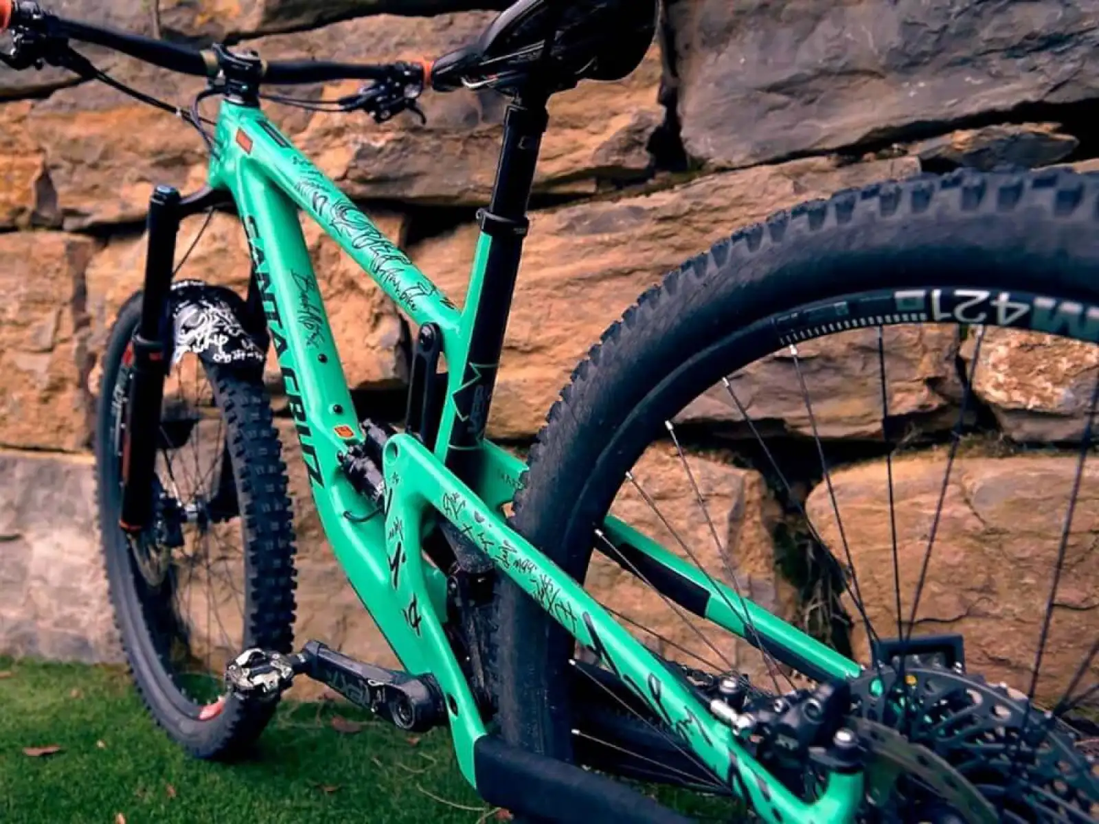All Mountain Style frame protection stickers Extra Signature Black