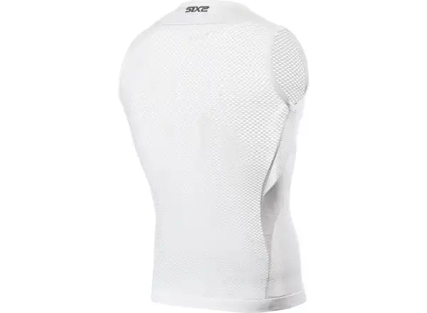 SIXS SMRX mesh sleeveless shirt white