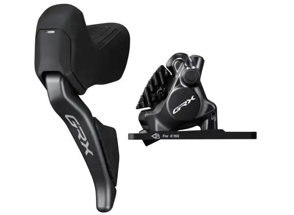 Shimano GRX Di2 ST-RX825 + BR-RX820 2sp left shifting and front brake lever and caliper