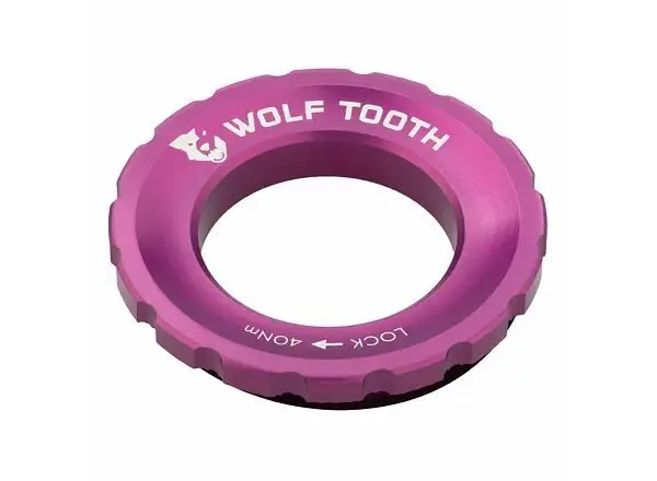 Wolf Tooth Centerlock external lockring purple