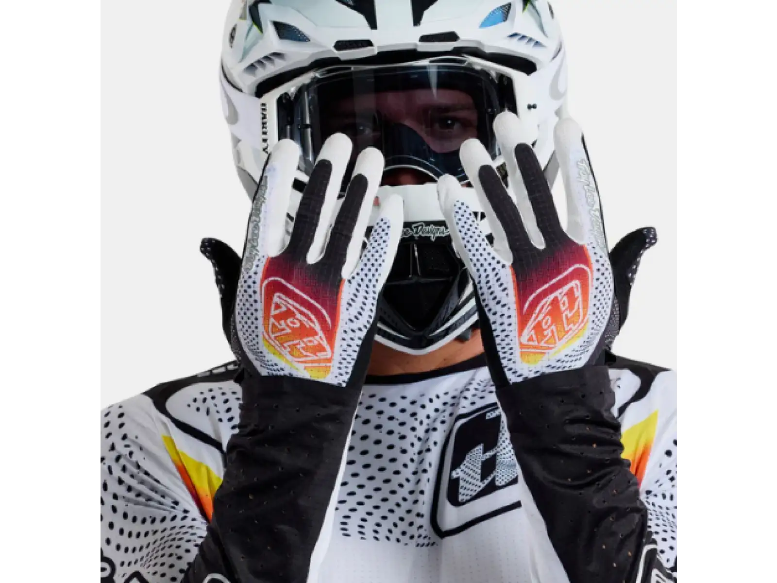 Troy Lee Designs Air Optic gloves White/Black