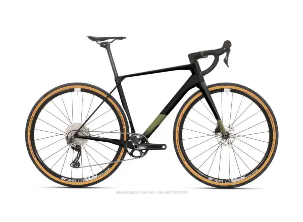 Superior X-Road Team Issue Di2 GR Matte Black/Olive Metallic gravel bike