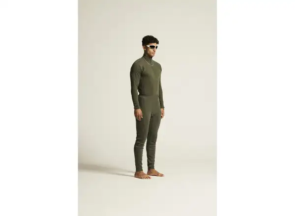 Craft ADV Wool Merino men's long sleeve zip tee green