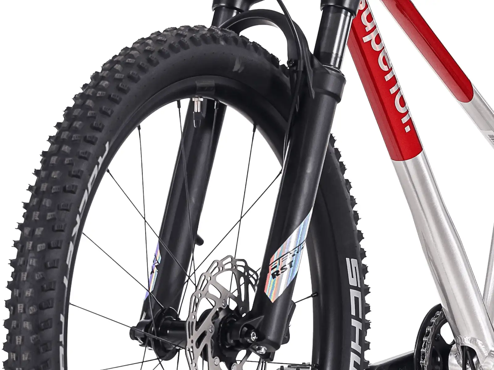 Superior TEAM 24 kids bike Gloss Brushed Alu / Red
