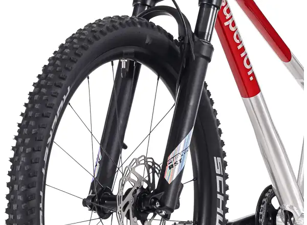 Superior TEAM 24 kids bike Gloss Brushed Alu / Red