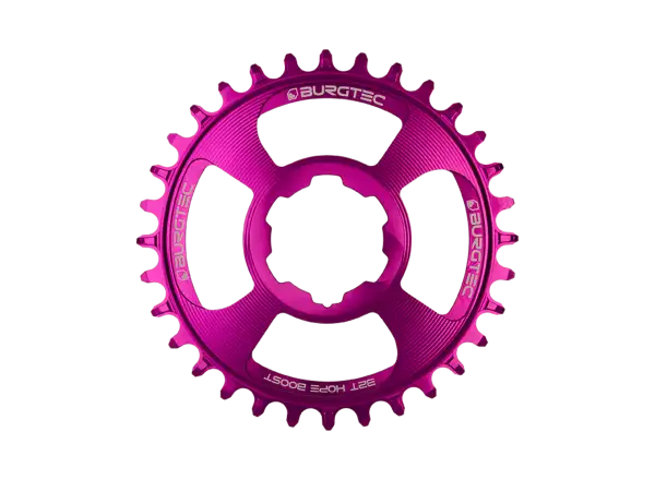 Burgtec Hope Boost Direct Mount Thick Thin 32T chainring Purple Rain