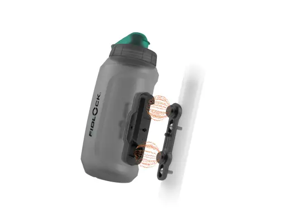 Fidlock Twist set antibacterial bottle Smoke 750 ml + base for frame