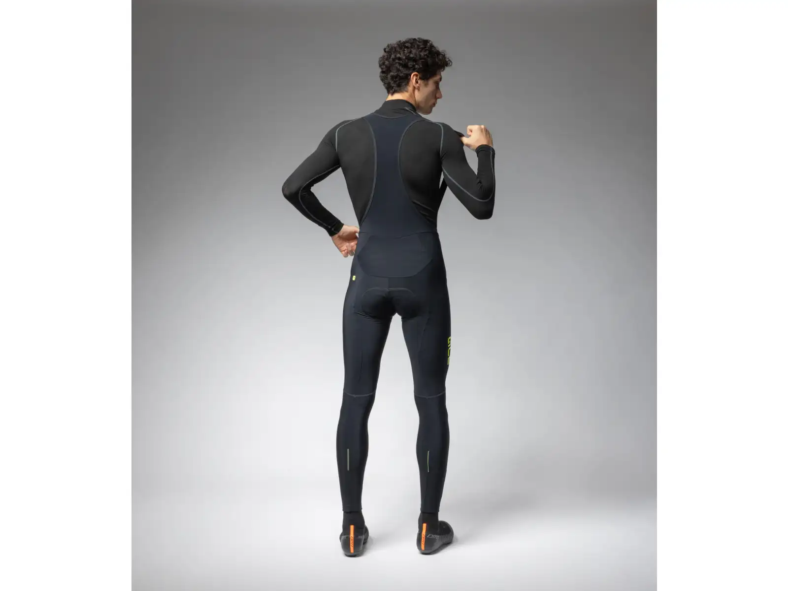 ALÉ Calzamaglia C/B Winter men's winter cycling pants black/fluo yellow