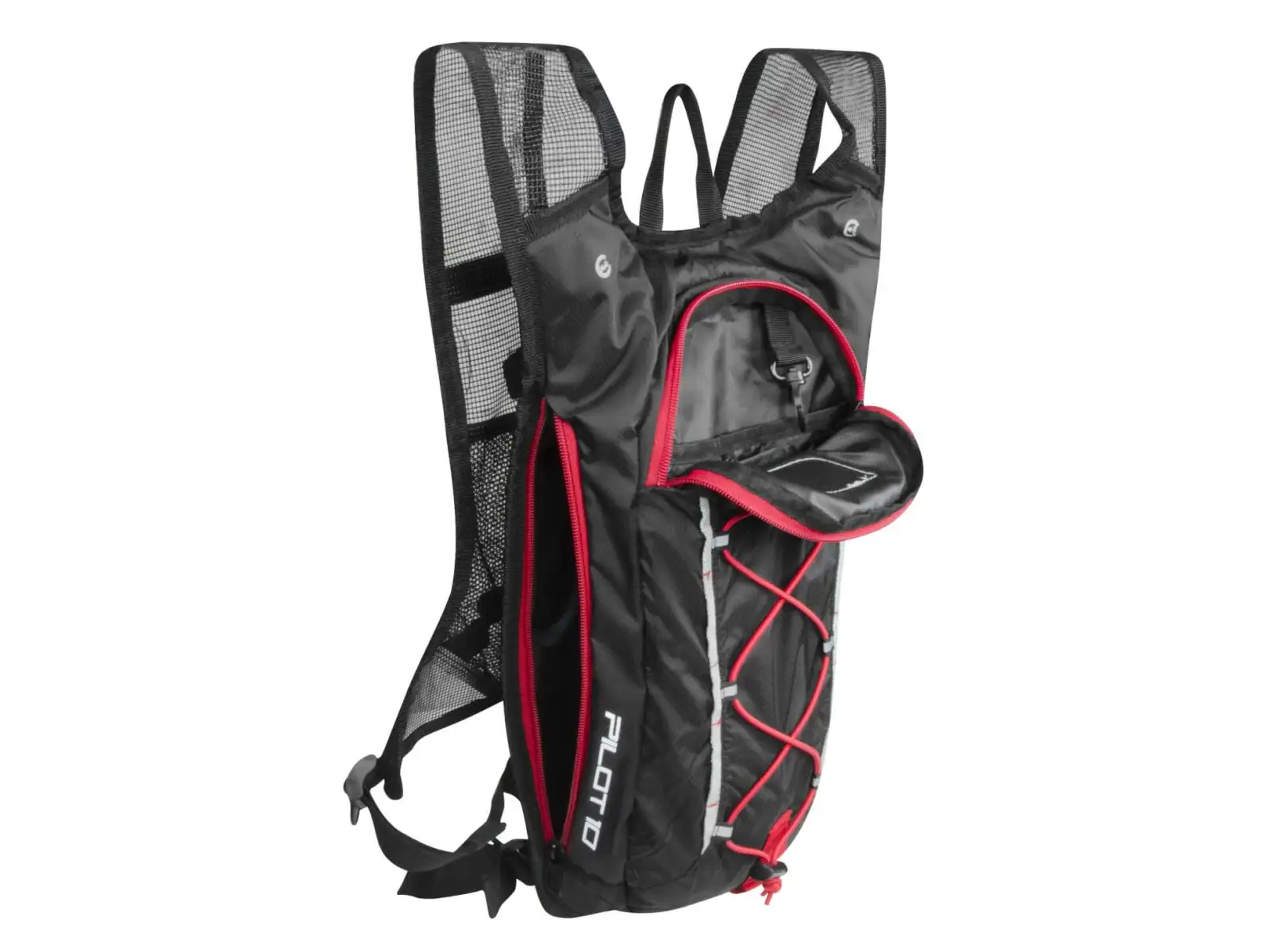 Force Pilot Plus backpack 10+2 l reservoir black/red