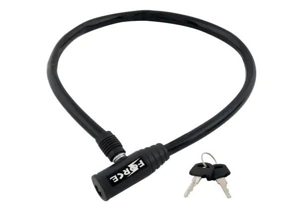 FORCE lock with key 70cm/8mm black
