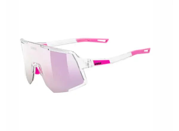 Uvex Sequenze cycling glasses Clear/Mirror Pink