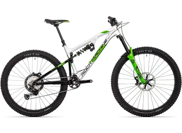Rock Machine Blizzard 90-297 RZ Silver/Green full suspension mountain bike