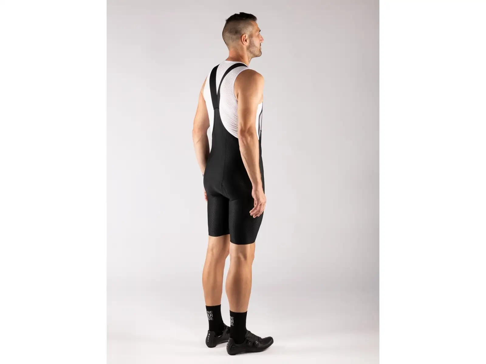 Force F Winner bib shorts with padding black