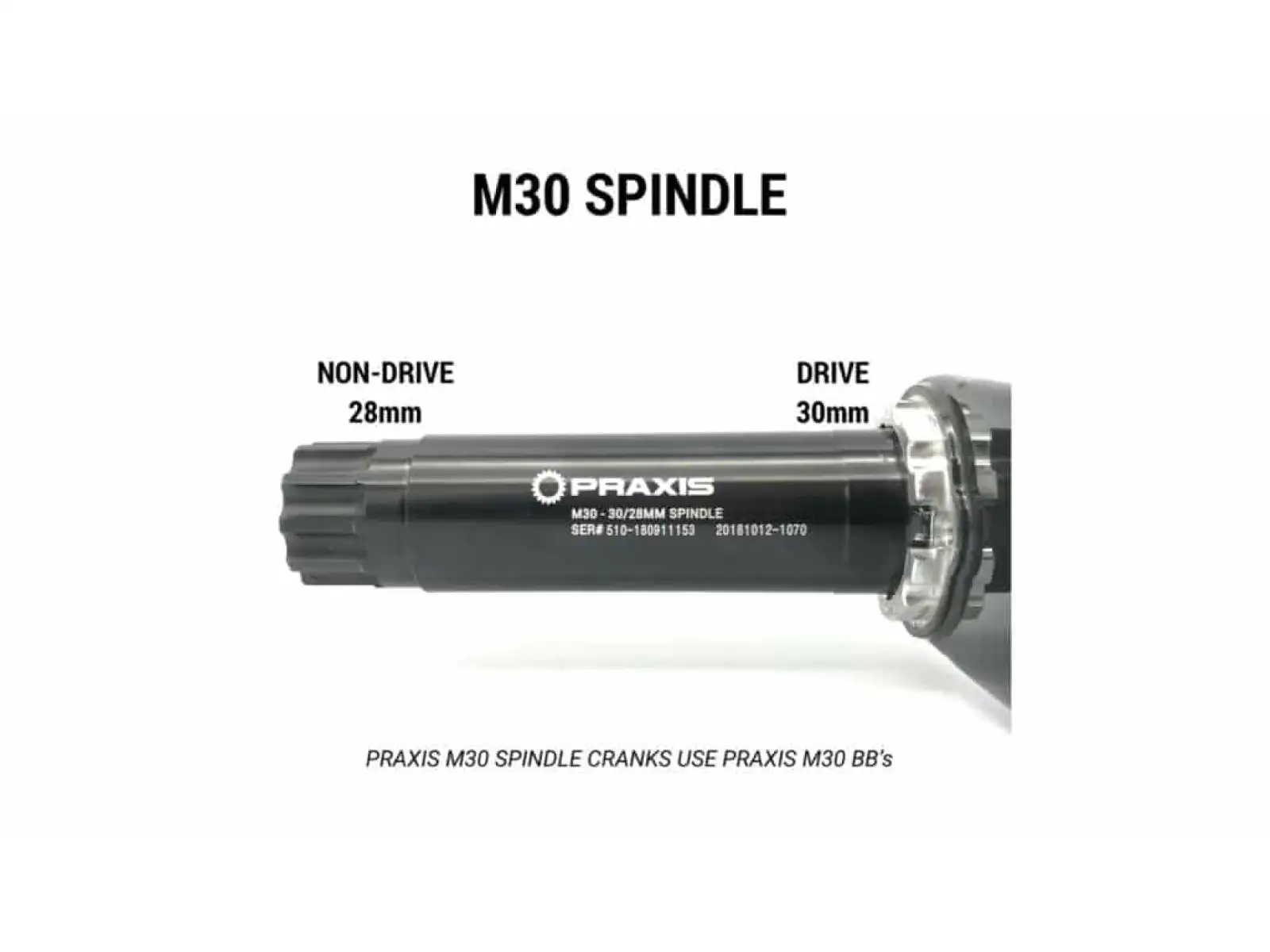 Praxis Works M30 bottom bracket for BSA