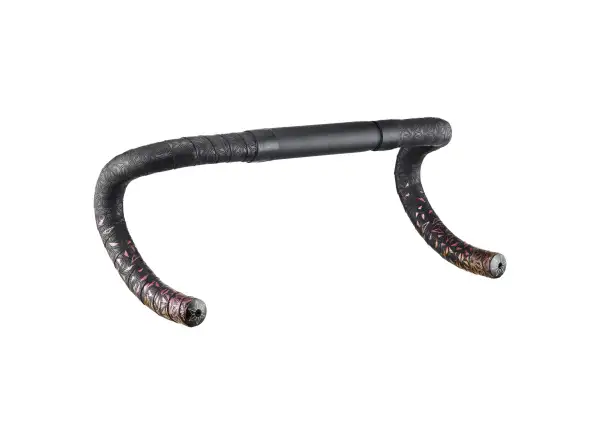 Supacaz Super Sticky Kush Star Fade handlebar tape Fire Refractor/Black Star Plugz