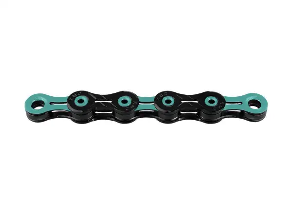KMC X11 DLC black/celeste chain 118 links