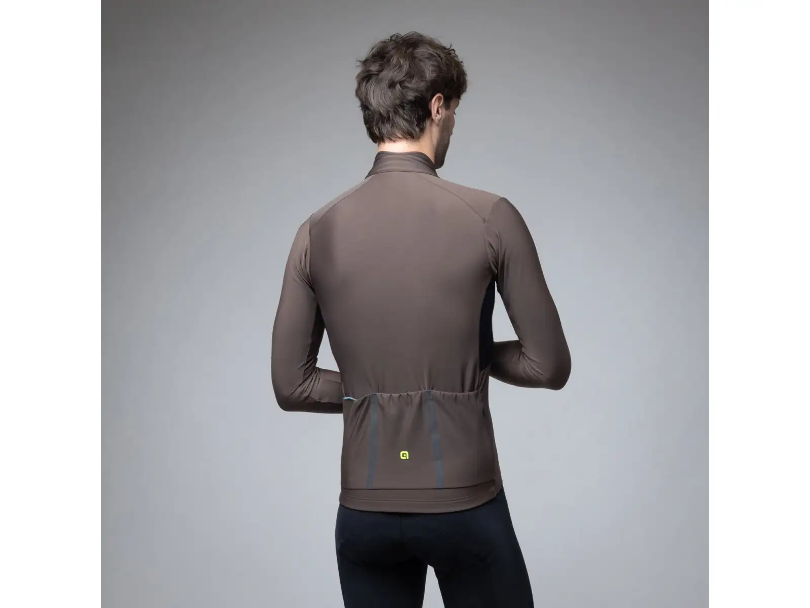 Alé Klimatik K-Idro men's insulated cycling jersey Coffee