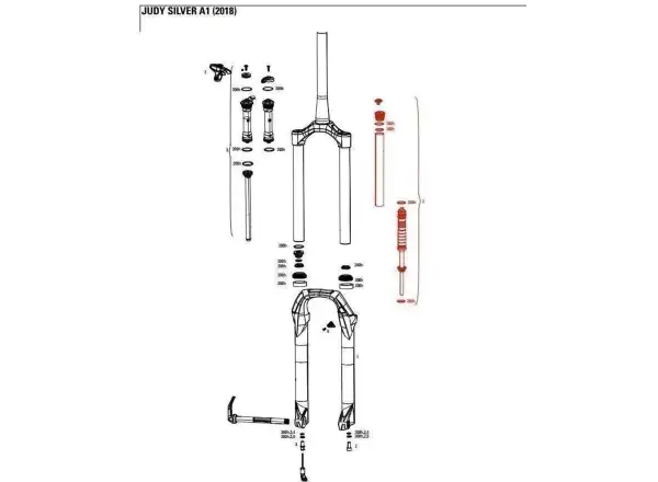 Rock Shox Solo Air Spring replacement spring for Judy 30