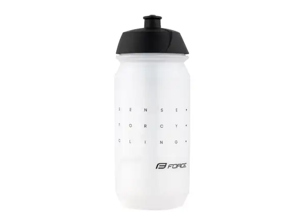 Force Sense cycling bottle 500 ml transparent/black