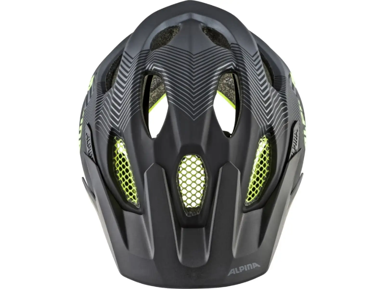 Alpina Carapax Jr. kids helmet black/neon/yellow