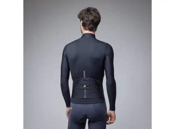 Alé R-EV1 Warm Race men's insulated cycling jersey Black