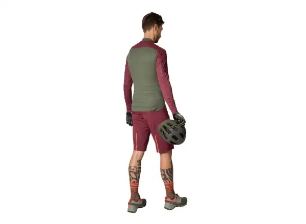Dynafit Ride Light Dynastretch men's cycling shorts without insert Burgundy