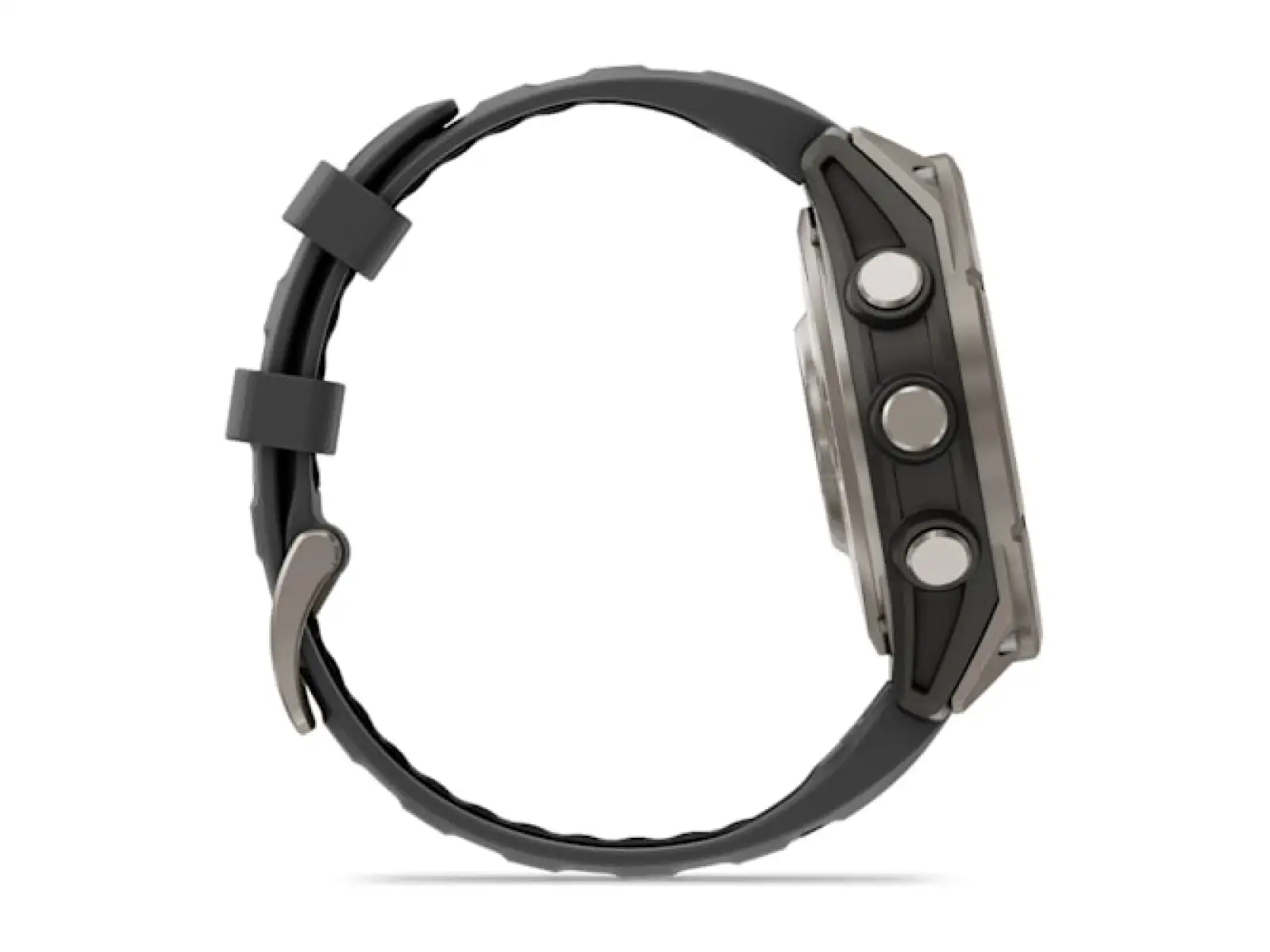 Garmin fenix 8 Pro 47 mm, AMOLED Sapphire, Titanium with silicone strap Graphite/Black