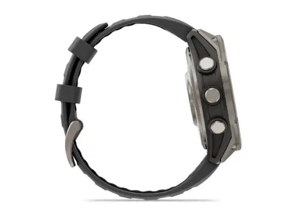 Garmin fenix 8 Pro 47 mm, AMOLED Sapphire, Titanium with silicone strap Graphite/Black