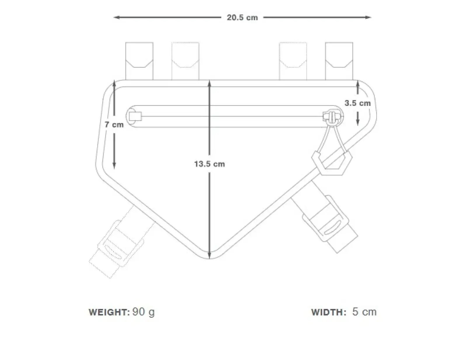 Apidura Racing frame bag 1 l