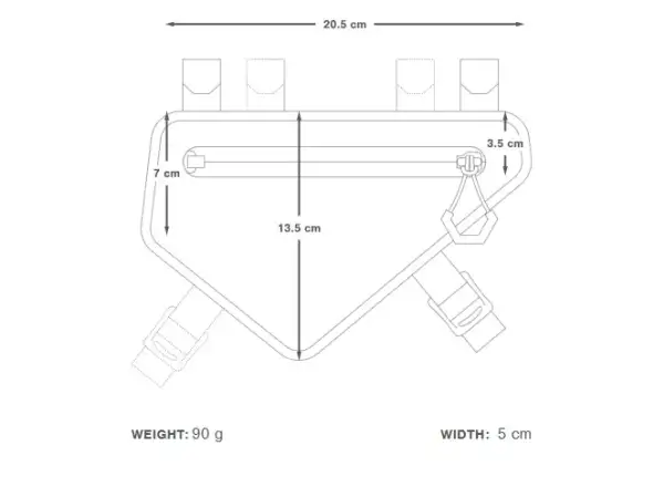 Apidura Racing frame bag 1 l