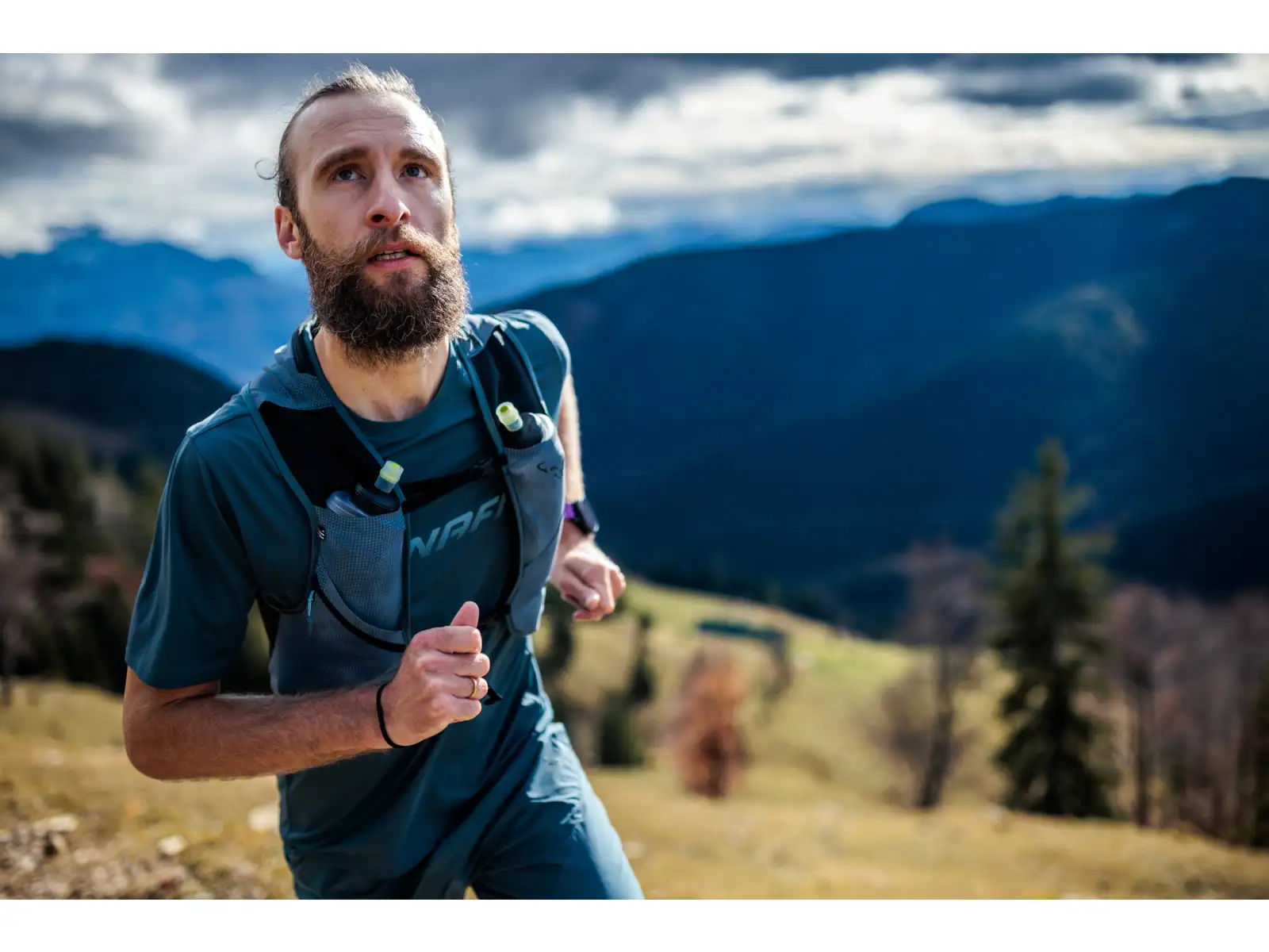 Dynafit Trail 6 Reflective running vest Cinder/Smoke Blue