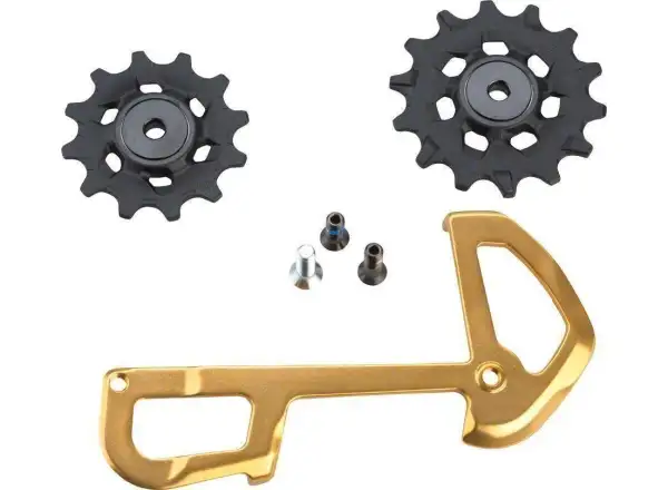 Sram XX1 Eagle Rear Derailleur Pulleys and Inner Cage Gold