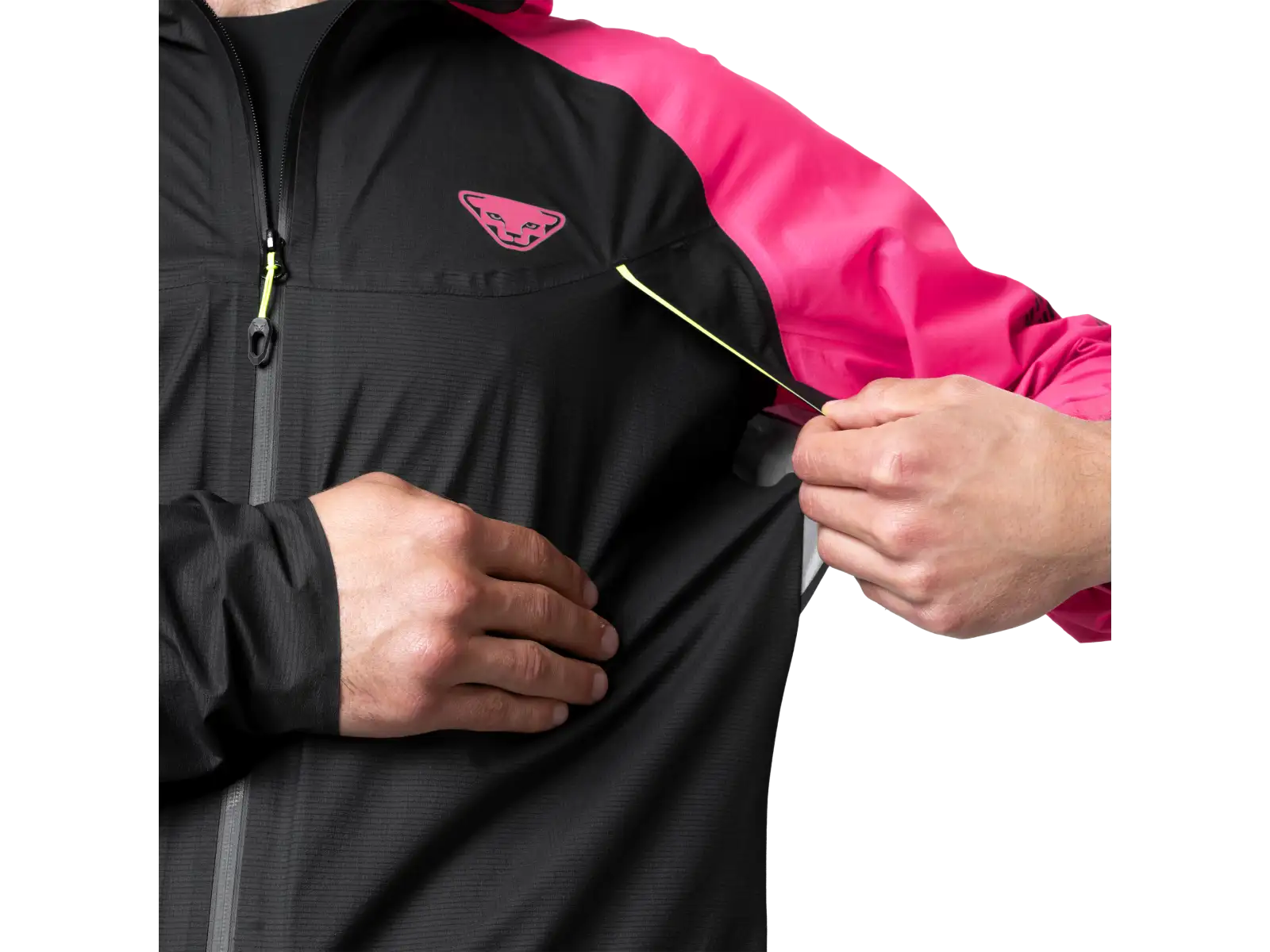 Dynafit DNA 3L men's jacket Pink Glo/Black Out