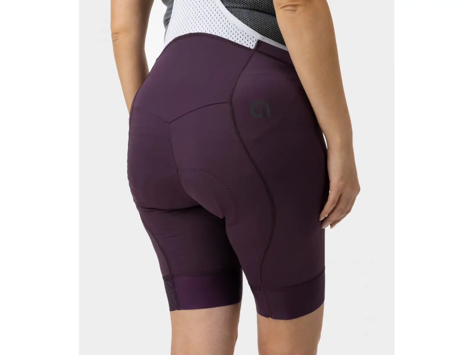 Alé PR-E Magic Colour women's bib shorts with pad Bordeaux