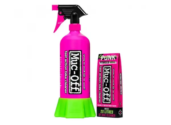 Muc Off Bottle for Life + Punk Powder bike cleaning bottle and powder set